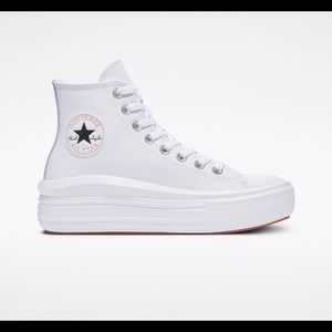 Converse All Star Move Platform Leather NWT/NIB white size 7.5
